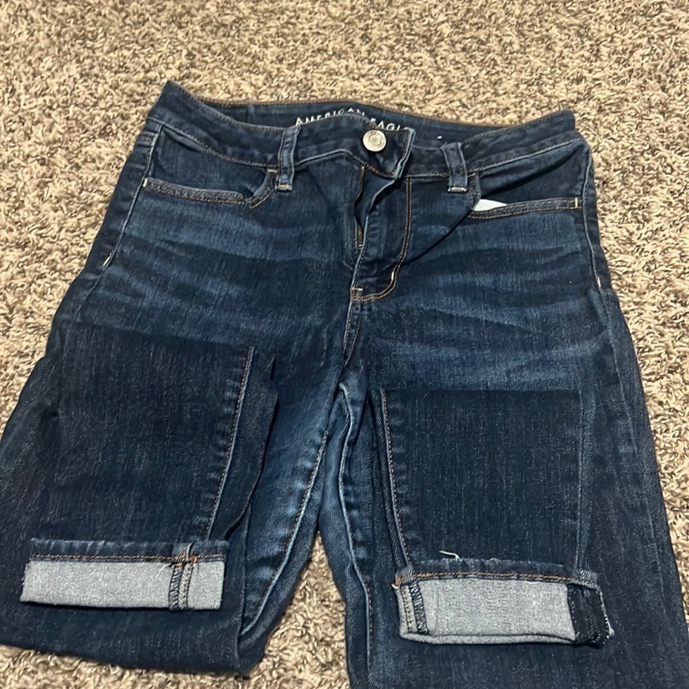 American eagle hog rose jeggings